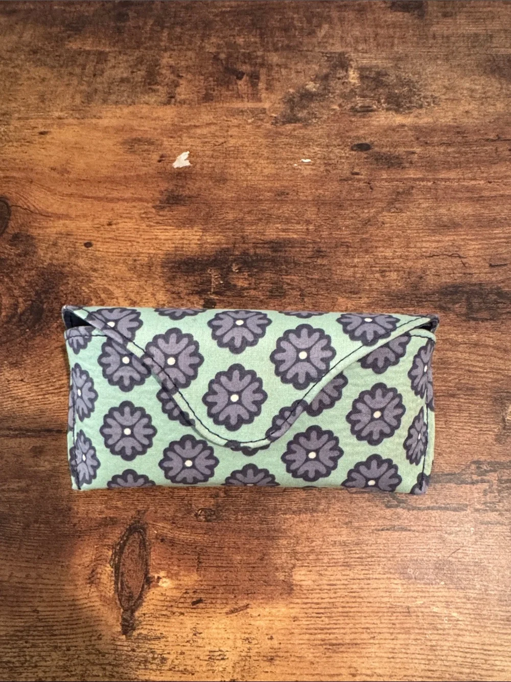 Vera Bradley Mint Green Floral Eyeglass Case